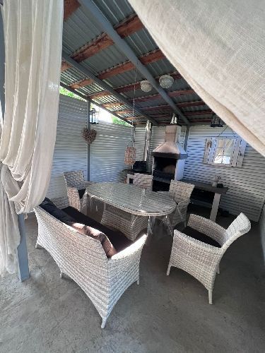 Комплект садовой мебели Анкор, ротанг, цвет латте (стол, скамья, 2 кресла, 3 стула)