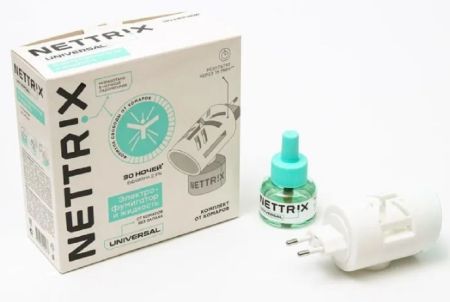 Неттрикс Универсал Комплект от комаров электрофумигатор + жидкость 30 ночей без запаха