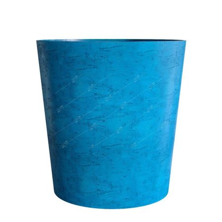 Кашпо бетонное CONCRETIKA CRATER синий кобальт D100 H110см (с полимерами)