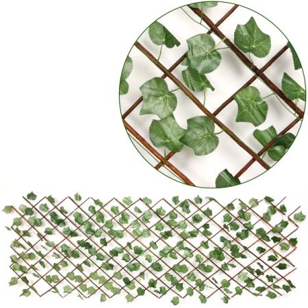 Заборчик декоративный Кленовый лист, пвх/пластик, зеленый, 0,9*2м